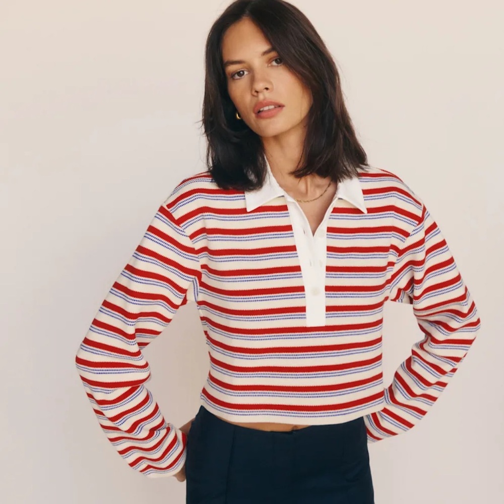 Reformation Anna Rugby Shirt